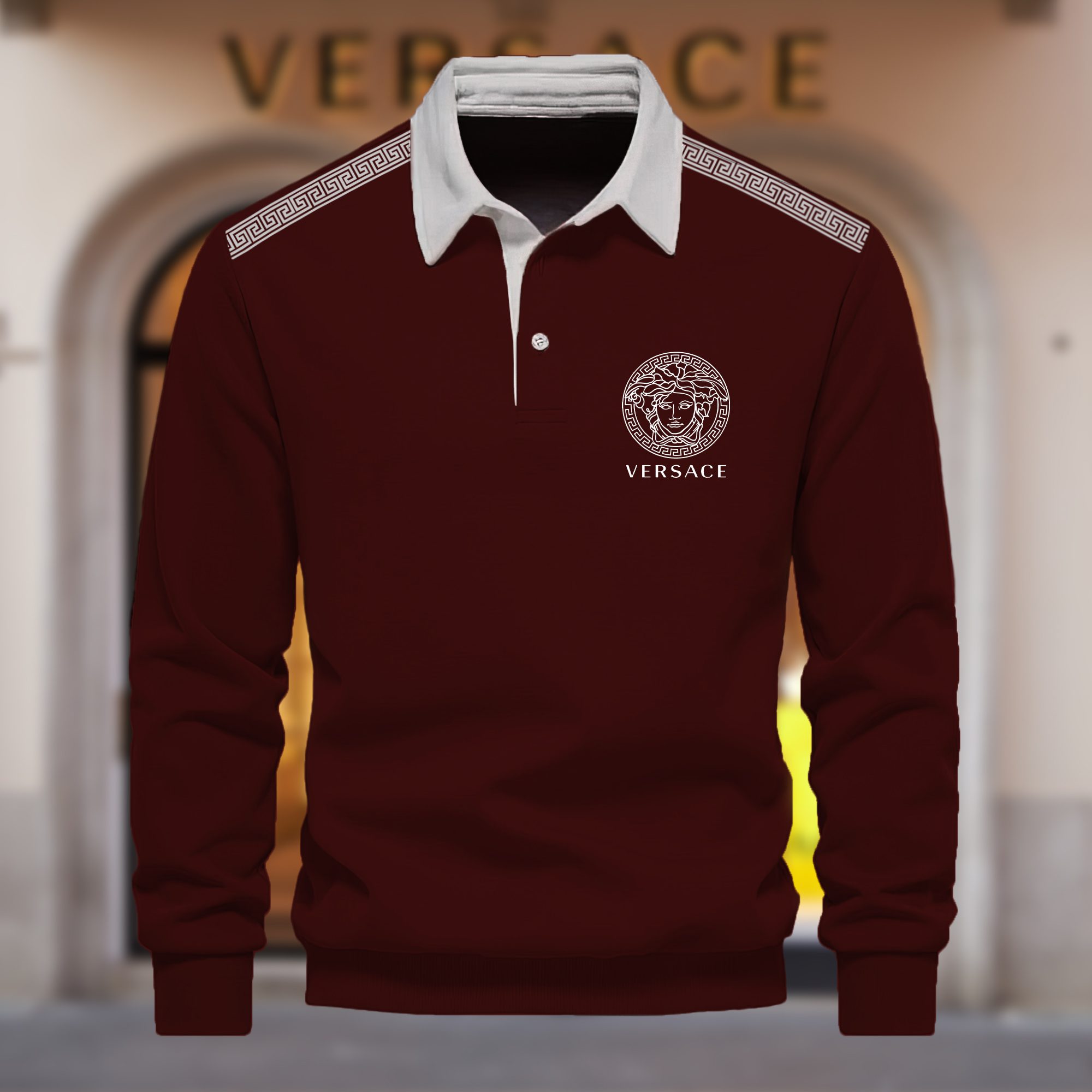 Premium-2024-Luxury-Versace-Polo-Sweatshirt-Collar-Sweatshirt-CPLS1076 Premium 2024 Luxury Versace Polo Sweatshirt Collar Sweatshirt CPLS1076