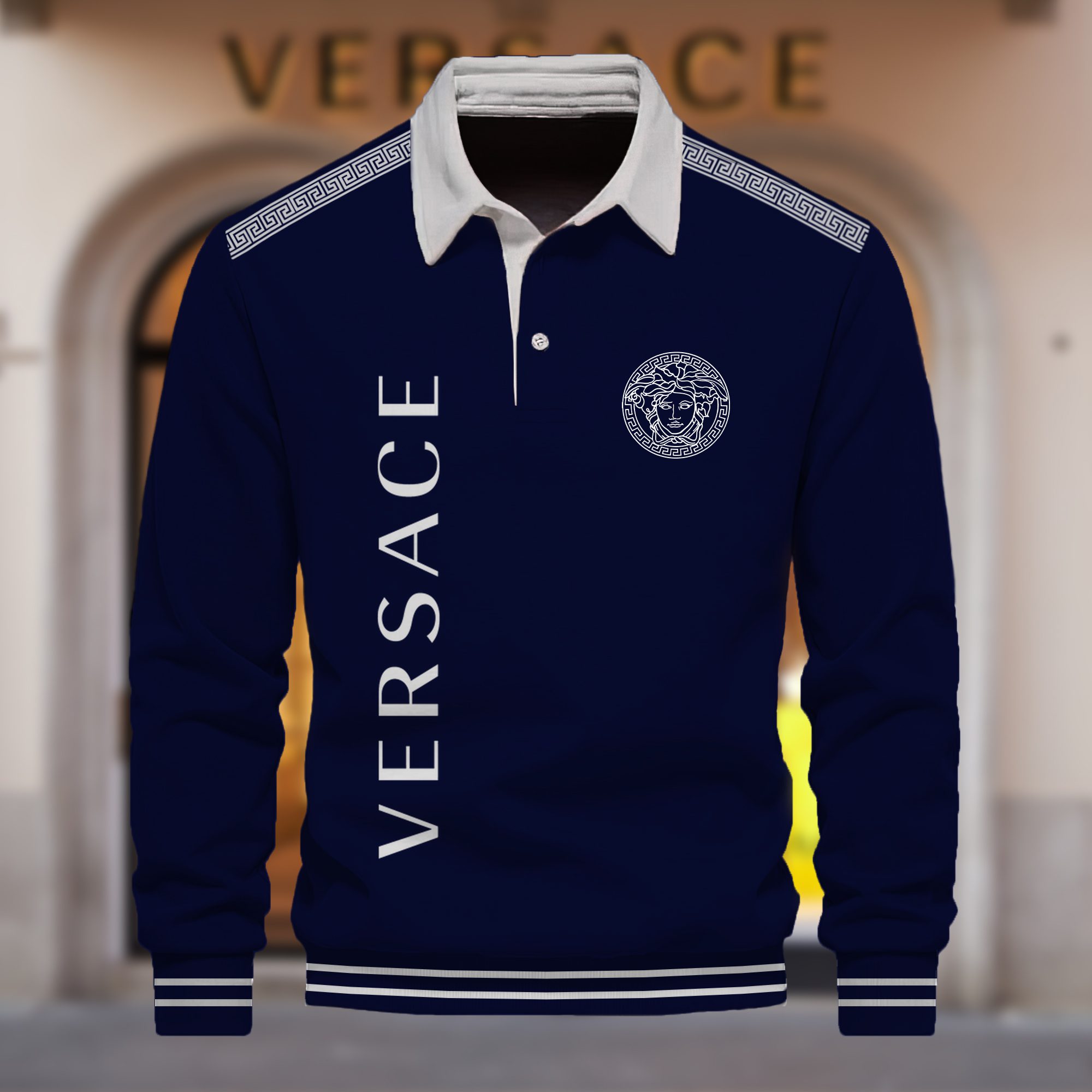 Premium-2024-Luxury-Versace-Polo-Sweatshirt-Collar-Sweatshirt-CPLS1078 Premium 2024 Luxury Versace Polo Sweatshirt Collar Sweatshirt CPLS1078