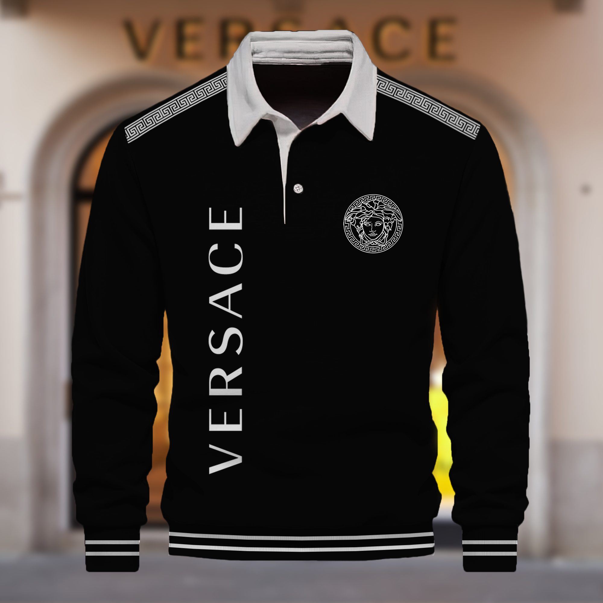 Premium-2024-Luxury-Versace-Polo-Sweatshirt-Collar-Sweatshirt-CPLS1079 Premium 2024 Luxury Versace Polo Sweatshirt Collar Sweatshirt CPLS1079