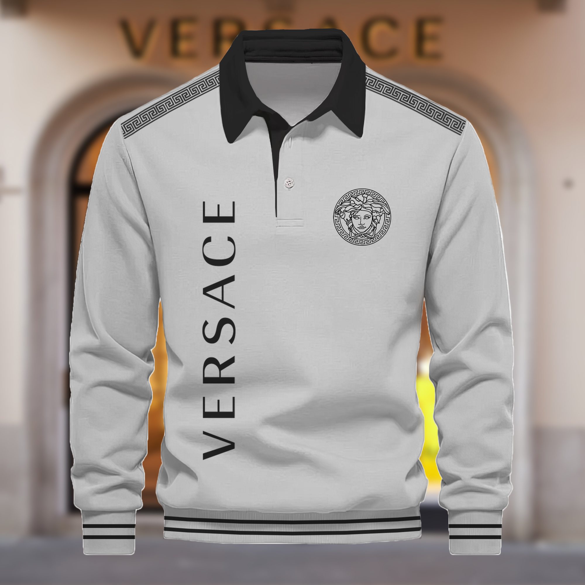Premium-2024-Luxury-Versace-Polo-Sweatshirt-Collar-Sweatshirt-CPLS1081 Premium 2024 Luxury Versace Polo Sweatshirt Collar Sweatshirt CPLS1081