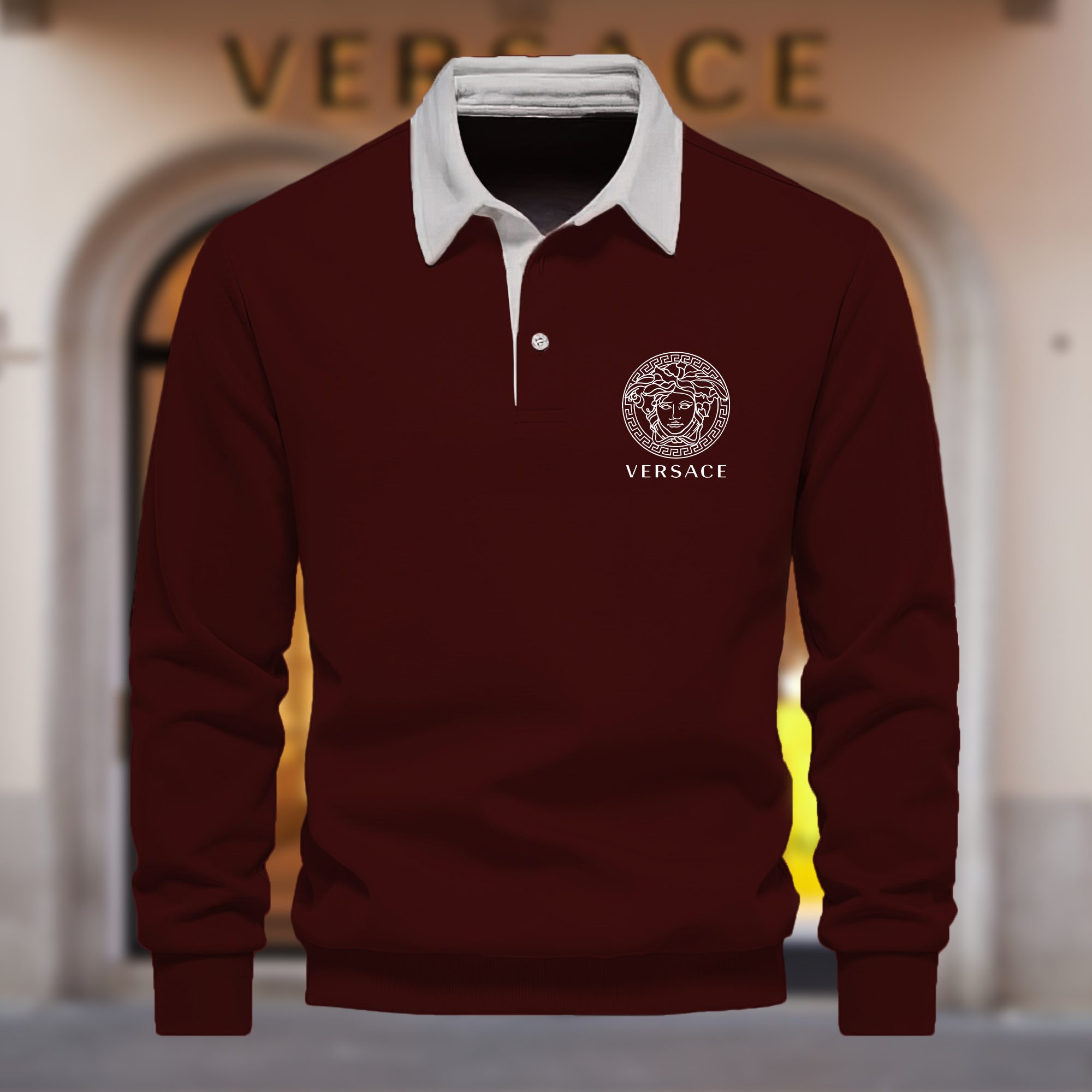 Premium-2024-Luxury-Versace-Polo-Sweatshirt-Collar-Sweatshirt-CPLS1087 Premium 2024 Luxury Versace Polo Sweatshirt Collar Sweatshirt CPLS1087