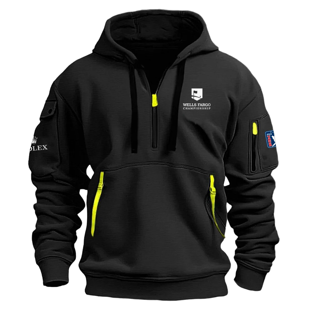 Rolex Fashion Hoodie Half Zipper Wells Fargo Championship Gift For Fans For Father Husband