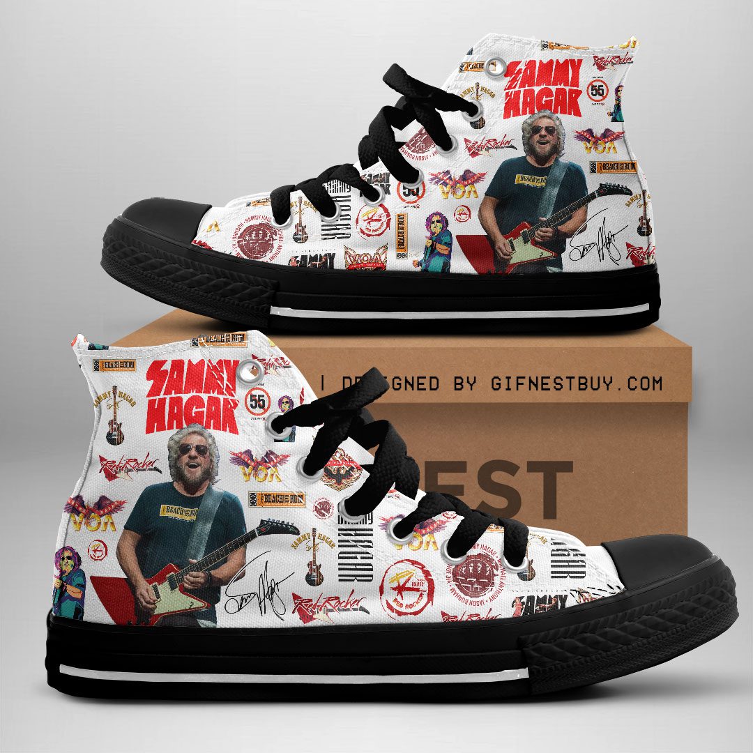 Sammy-Hagar-High-Top-Canvas-Shoes-GHT1079 Sammy Hagar High Top Canvas Shoes  GHT1079