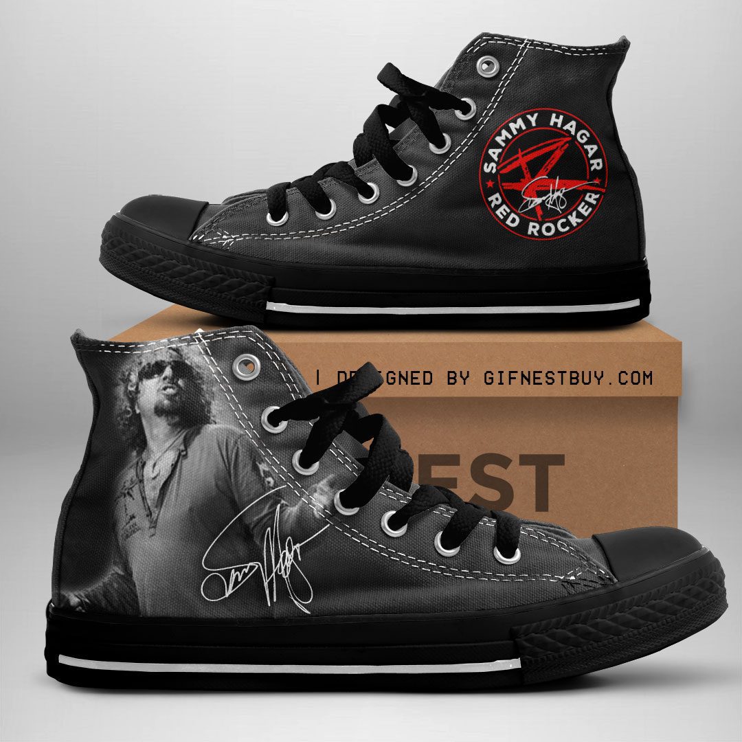 Sammy-Hagar-High-Top-Canvas-Shoes-GHT1086 Sammy Hagar High Top Canvas Shoes  GHT1086