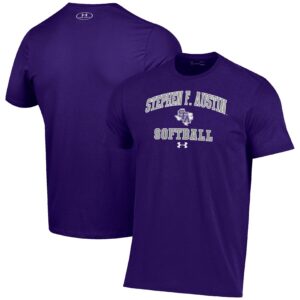 Stephen F Austin Lumberjacks Under Armour Arch Softball Performance T-Shirt - Purple