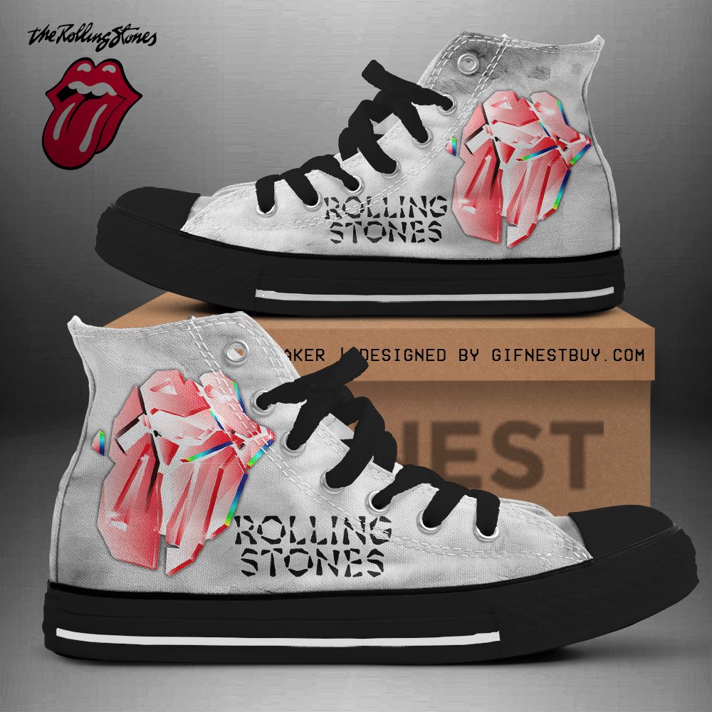 The-Rolling-Stones-High-Top-Canvas-Shoes-GHT1138 The Rolling Stones High Top Canvas Shoes  GHT1138