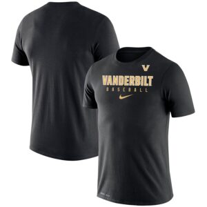 Vanderbilt Commodores Baseball Legend Slim Fit Performance T-Shirt - Black