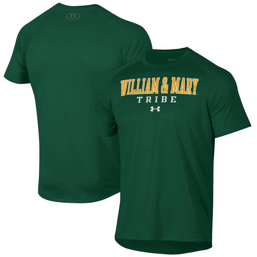 William-Mary-Tribe-Under-Armour-Tech-Performance-T-Shirt-Green William & Mary Tribe Under Armour Tech Performance T-Shirt - Green
