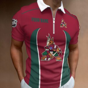 Arizona Coyotes Zipper Polo Shirt