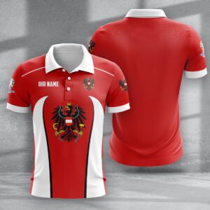 Austria National Football Team Euro 2024 Polo Shirt
