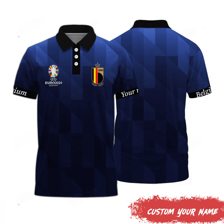 Belgium-National-Football-Team-Euro-2024-Polo-Shirt Belgium National Football Team Euro 2024 Polo Shirt