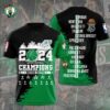 Boston Celtics Winner NBA 2024 Champion Final Unisex Performance T-Shirt GBC1315