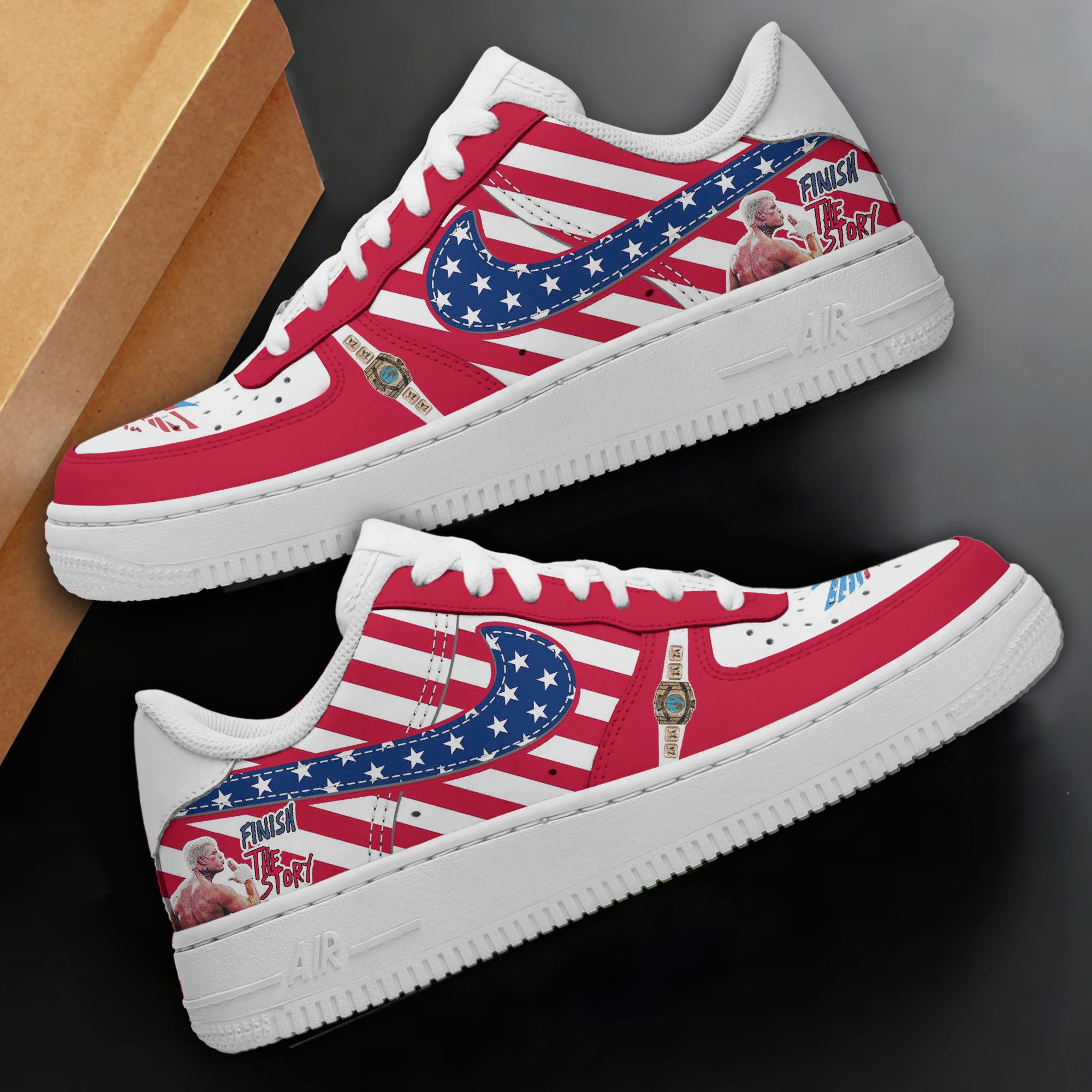 Cody-Rhodes-Air-Low-Top-Sneakers-AF1-Limited-Shoes-ARA1096-1