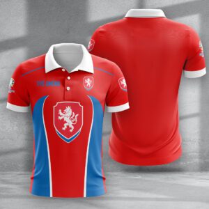 Czech Republic National Football Team Euro 2024 Polo Shirt