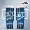 Dallas Mavericks NBA 2024 Logo Pattern Custom Name Print Stanley Tumbler 40OZ