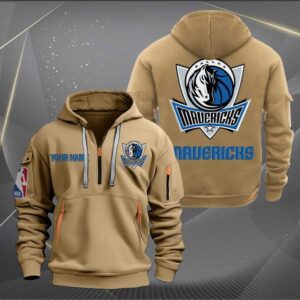 Dallas Mavericks NBA 2024 Personalized Trending Quarter Zip Hoodie