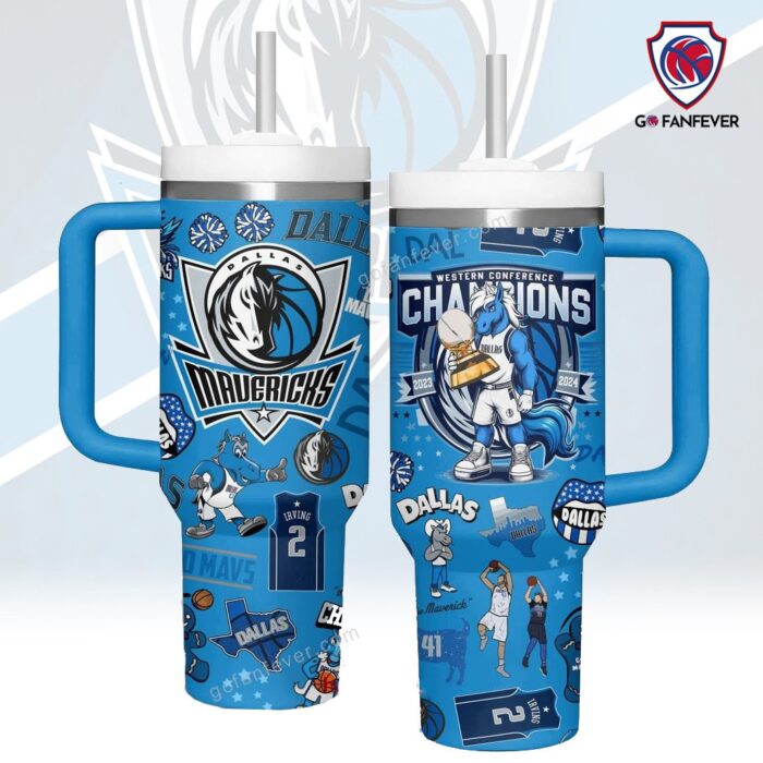 Dallas Mavericks NBA 2024 Western Conference Print Stanley Tumbler 40OZ