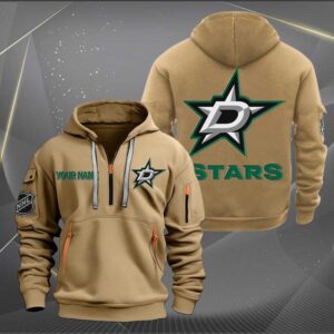 Dallas Stars NHL 2024 Personalized Trending Quarter Zip Hoodie