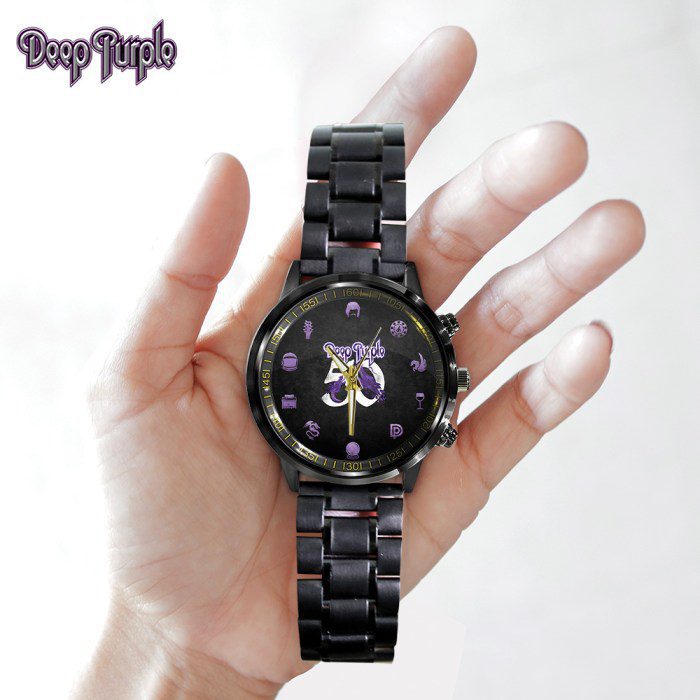 Deep-Purple-Black-Stainless-Steel-Watch-GSW1378-2