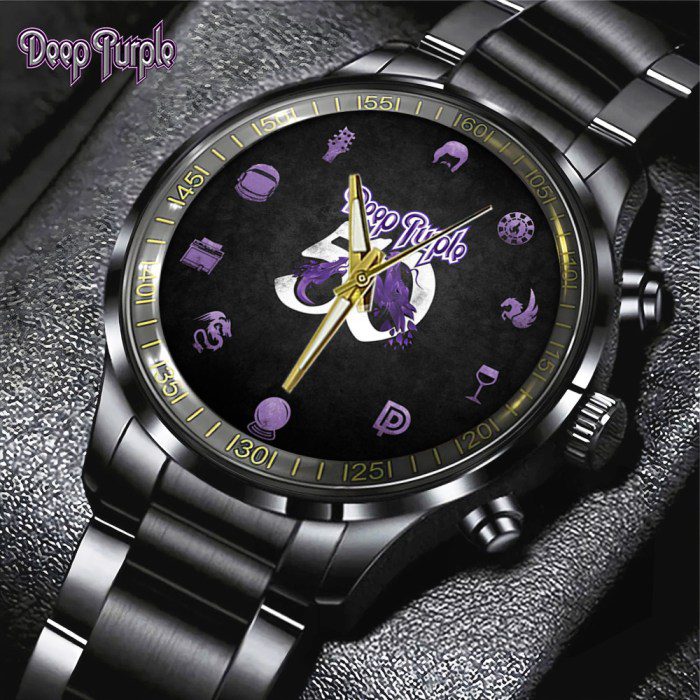 Deep-Purple-Black-Stainless-Steel-Watch-GSW1378 Deep Purple Black Stainless Steel Watch GSW1378