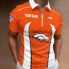Denver Broncos Zipper Polo Shirt