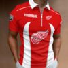 Detroit Red Wings Zipper Polo Shirt