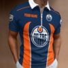 Edmonton Oilers Zipper Polo Shirt