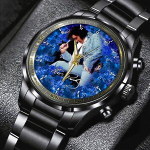 Elvis Presley Black Stainless Steel Watch GSW1328
