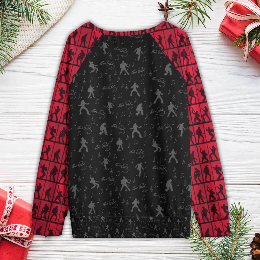 Elvis-Presley-Round-Neck-Raglan-Sleeve-Sweatshirt-GRS1089-1