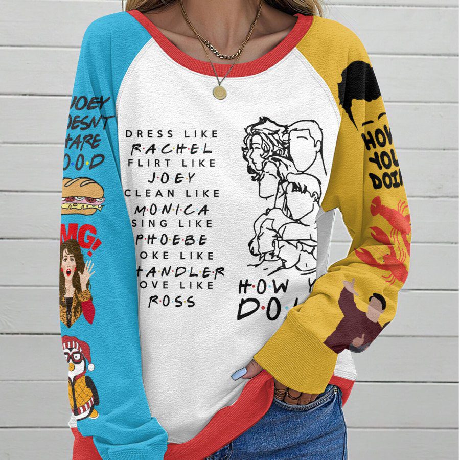 Friends-Round-Neck-Raglan-Sleeve-Sweatshirt-GRS1027-1