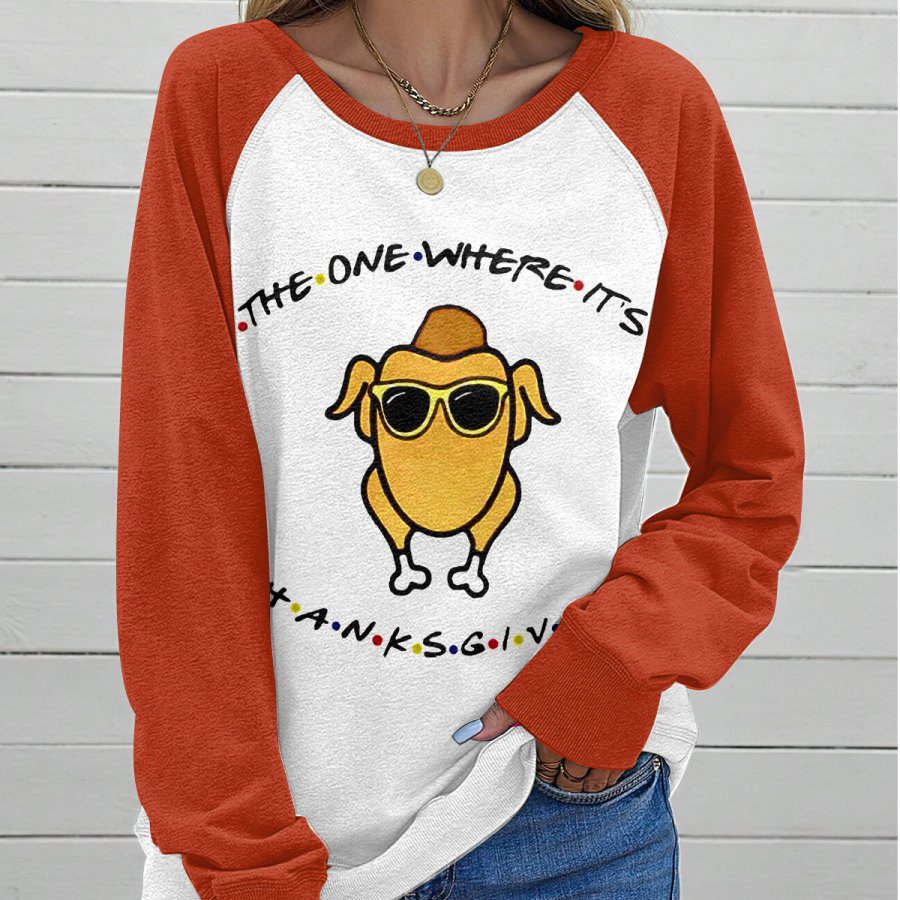 Friends-Round-Neck-Raglan-Sleeve-Sweatshirt-GRS1050-1