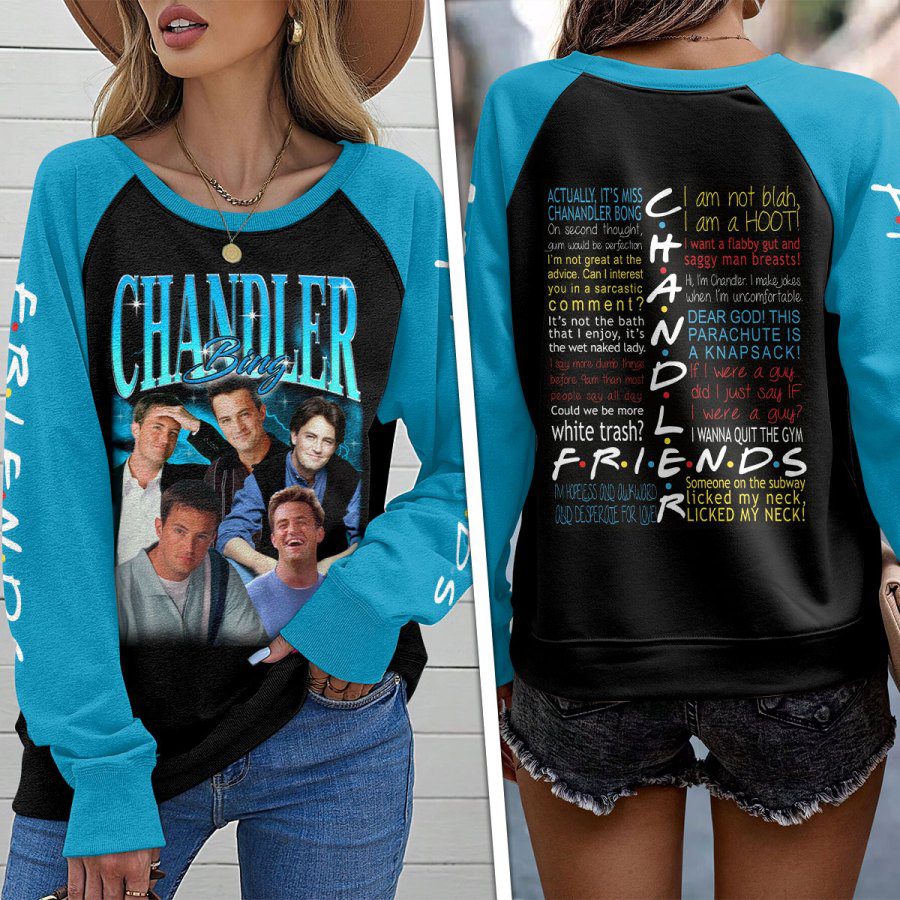 Friends-Round-Neck-Raglan-Sleeve-Sweatshirt-GRS1063 Friends Round Neck Raglan Sleeve Sweatshirt GRS1063
