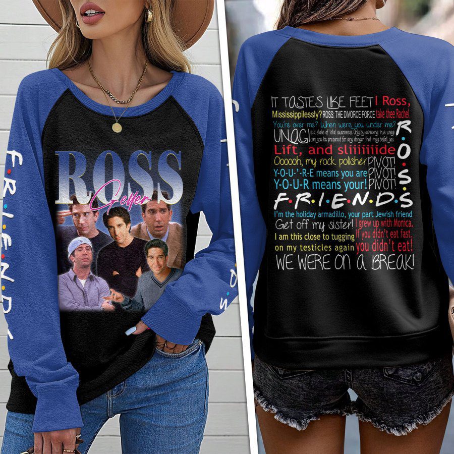 Friends-Round-Neck-Raglan-Sleeve-Sweatshirt-GRS1070 Friends Round Neck Raglan Sleeve Sweatshirt GRS1070