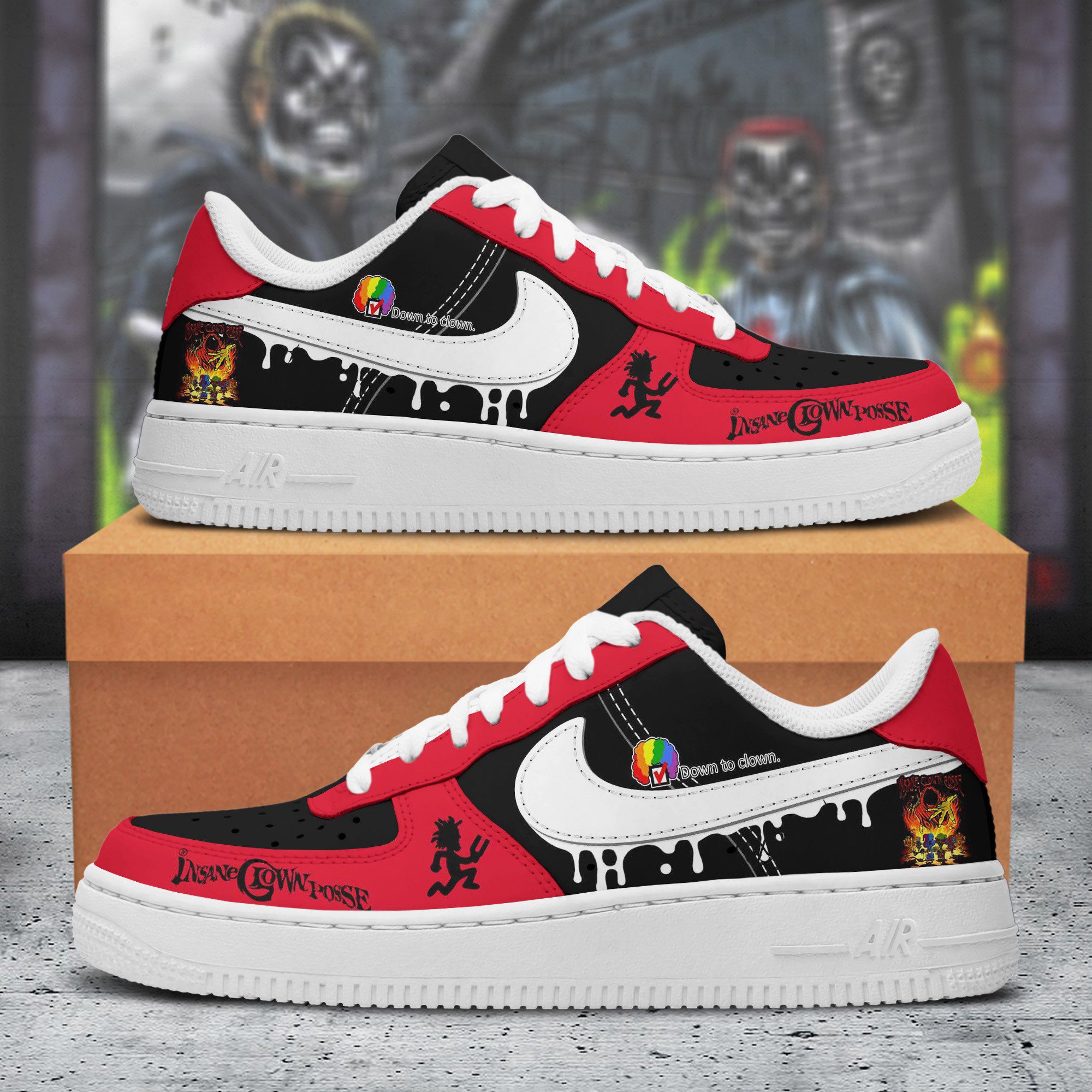 Insane-Clown-Posse-Air-Low-Top-Sneakers-AF1-Limited-Shoes-ARA1097 Insane Clown Posse Air Low-Top Sneakers AF1 Limited Shoes ARA1097