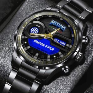 Inter Milan FC Black Stainless Steel Watch GSW1280