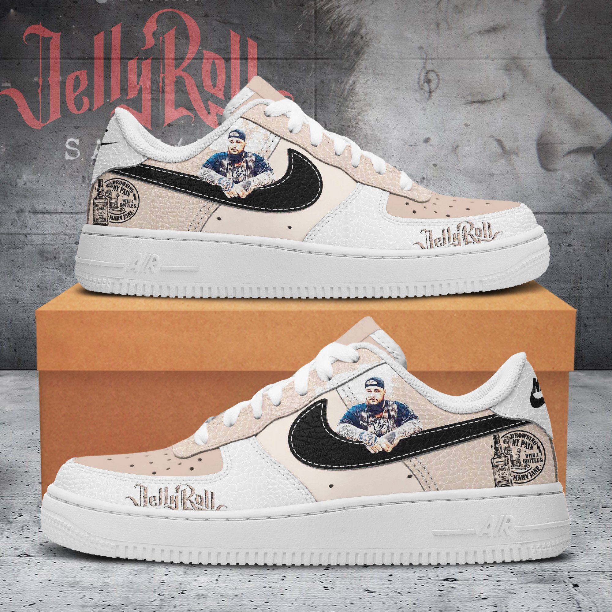 Jelly-Roll-Air-Low-Top-Sneakers-AF1-Limited-Shoes-ARA1194 Jelly Roll Air Low-Top Sneakers AF1 Limited Shoes ARA1194