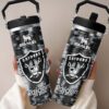Las Vegas Raiders Stanley IceFlow Flip Straw Tumbler 30Oz FST1017