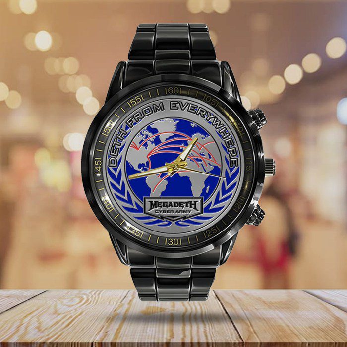 Megadeth-Band-Black-Stainless-Steel-Watch-GSW1198-1