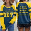Michigan Wolverines Football Round Neck Raglan Sleeve Sweatshirt GRS1030