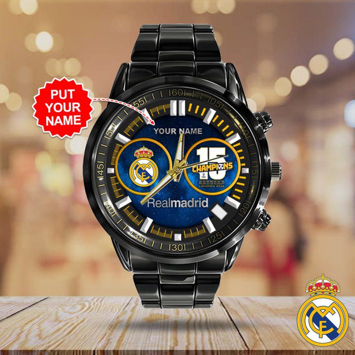 Personalized-Real-Madrid-CF-Black-Stainless-Steel-Watch-GSW1048-1