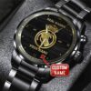 Personalized Real Madrid CF Black Stainless Steel Watch GSW1161