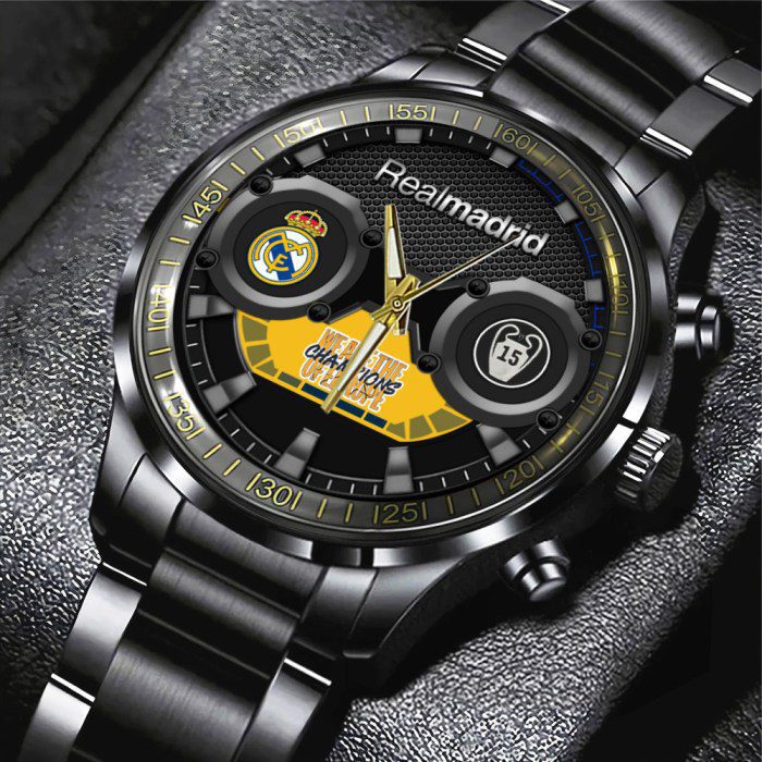 Real-Madrid-CF-Black-Stainless-Steel-Watch-GSW1056 Real Madrid CF Black Stainless Steel Watch GSW1056