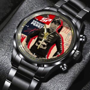 Red Bull Racing F1 x Sergio P&eacute;rez Black Stainless Steel Watch GSW1276