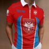 Serbia National Football Team Euro 2024 Zipper Polo Shirt