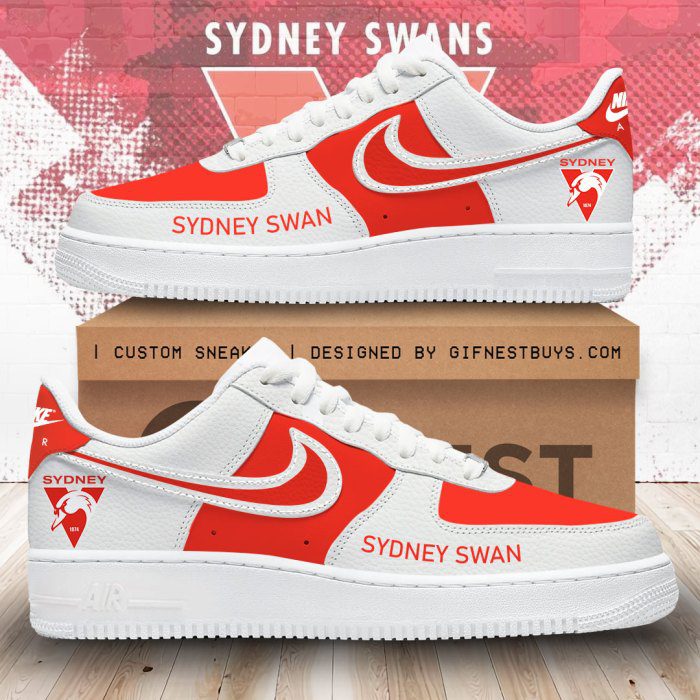 Sydney-Swans-Air-Force-1-Sneaker-AF-Limited-Shoes Sydney Swans Air Force 1 Sneaker AF Limited Shoes