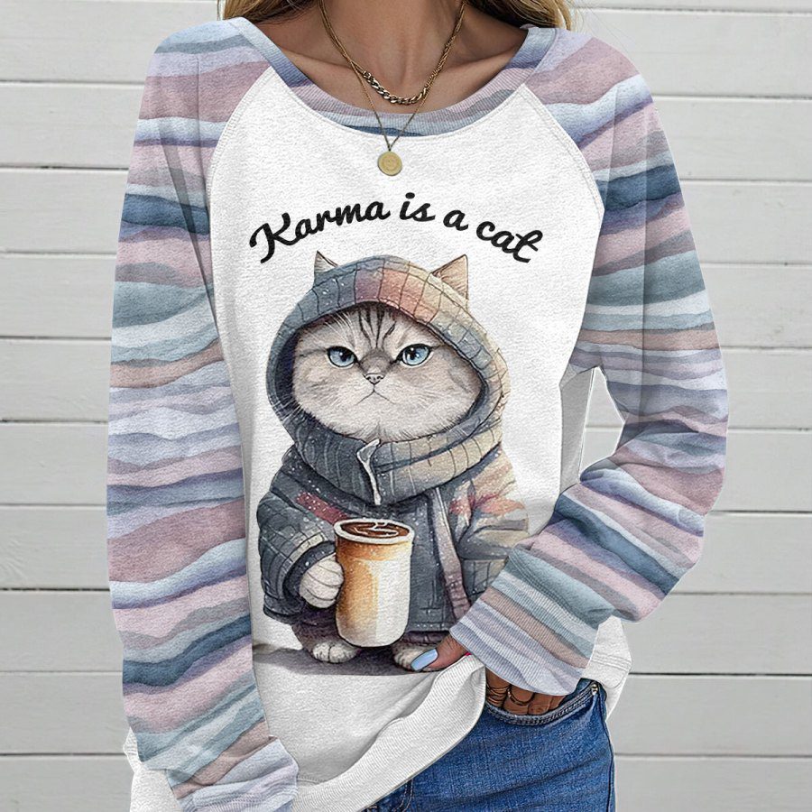 Taylor-Swift-x-Cat-lovers-Round-Neck-Raglan-Sleeve-Sweatshirt-GRS1045-1