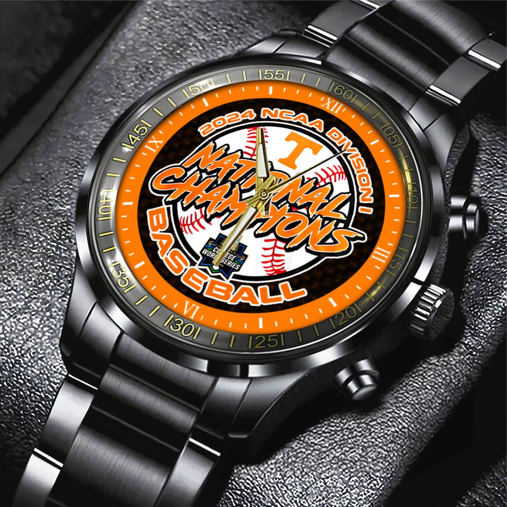Tennessee-Baseball-Black-Fashion-Watch-FTV2030 Tennessee Baseball Black Fashion Watch FTV2030