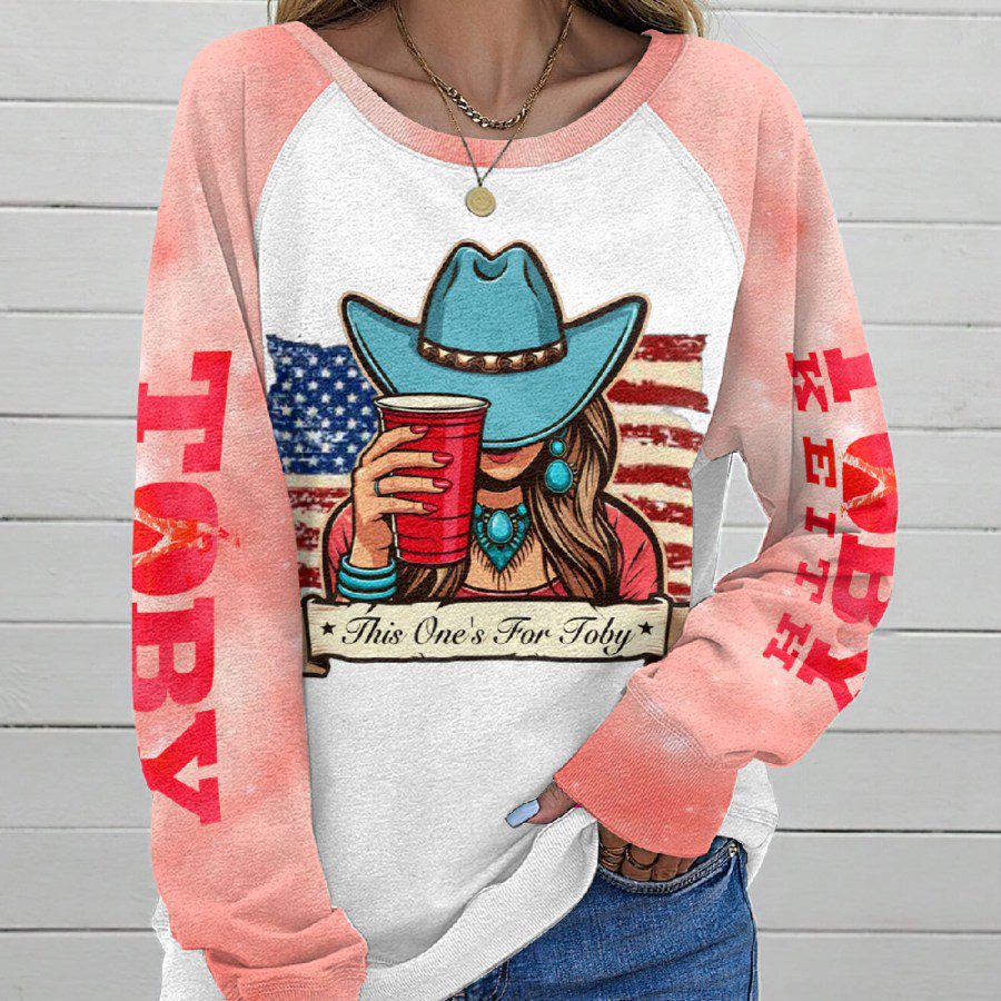 Toby-Keith-Round-Neck-Raglan-Sleeve-Sweatshirt-GRS1004-1
