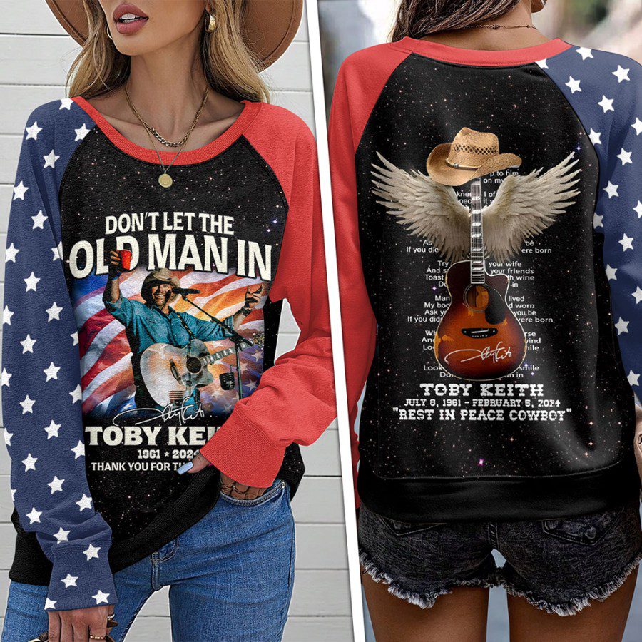 Toby-Keith-Round-Neck-Raglan-Sleeve-Sweatshirt-GRS1014 Toby Keith Round Neck Raglan Sleeve Sweatshirt GRS1014
