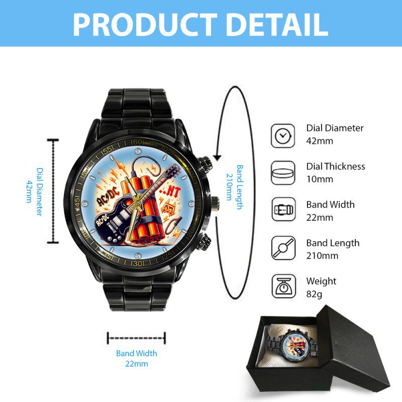 ACDC-Black-Stainless-Steel-Watch-GUD1282-3